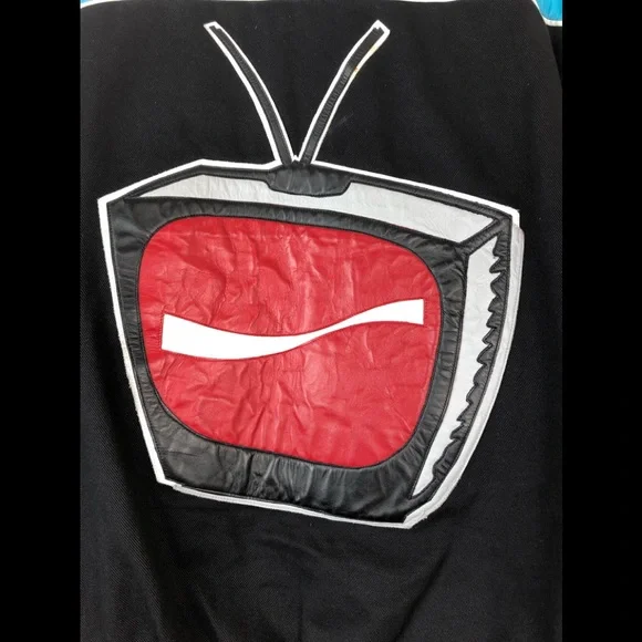 Jeff Hamilton Men's MulticolorVintage Coca Cola TV Jacket Sz XL